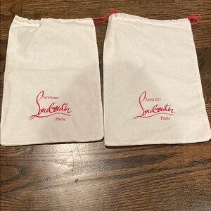 Christian Louboutin White Dust Bags